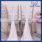SH004C cheap elegant fancy wedding ivory chiffon chair sash with buckle