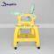 EN14988 certified baby high chair and plastic high chair with wheels