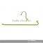 The HEAD metal clothes hanger no-slip bar for pant hangers and with green rubber paint