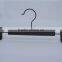 Black plastic pant bottom tourser clip hanger with black hook on wholesale