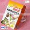 tuck top cardboard box with clear pvc window embossed paper box