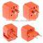 2016 Newest wonplug patent 6A 250V travel adapter with box for charging over 150 countries