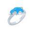 Stunning 925 Sterling Silver jewelry wholesale enamel children's ring