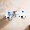 bathroom accessory with brass double cup holder for shower rail.
