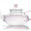 teapot and cups/hand made glass tea set