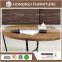 Modern style tea tabel end table coffee table with metal powder coating leg