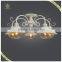 2016 Hot Sale E27 Lights Iron Body Material Ceiling Lamp With Glass Shade, Living Room Light Fixture