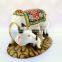 Decorative Marble dust Polyresin Kamdhenu Cow and Calf Big Statue Idol