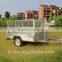 6x4ft Hot Dipped Galvanized Fully Weld Single Axle Trailer With Steel Cage Used For Farm