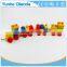 colorful Wood stocking Train Toys Geometric Building Blocks Education Gift