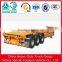 Factory Price 3 Axles 40ft Skeleton Container Trailer , 20ft Skeleton Semi Trailer Container Chassis