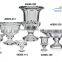 six styles clear footed glass bowl for storage containers set dinnerware