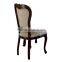 Luxurious French Classic Dining Table With Upholstery Dining Chairs And Side Board With Mirror(MOQ=1 SET)