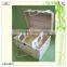 cheap gift hot stamped logo antique wooden wine boxes