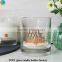 small glass jars container candles with packaging box