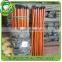 pvc coated wood handle with short plastic black cap made by Guigang factory