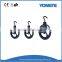 Best Seller 75mm-300mm Black Wire Rope Pulley Block