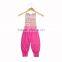 Wholesale Chiledren Flower Pattern Suspender Trousers Baby Clothes Romper Lace Jumpsuit For Girls