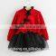 Girls knitted sweater children winter paragraph clothing princess tulle skirt New Year Christmas fancy dress