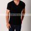 Men blank vneck t shirt cotton