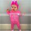 S17529A Newborn Children Clothes Cotton Long Sleeve Letter Romper