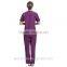 Juqian 2016 Quality Hot Purple V Neck Summer Hospital Housekeeping Staff Uniforms