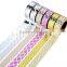 6 pure colors washi tape one set adhesive paper gold stamping carton packing