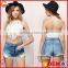 New Arrival 2015 Ladies Clothes European Style Beach Wear Sexy Spaghetti Strap Lace Women Crop Top Wholesale