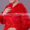 Wedding shawls fox fur