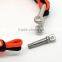 Orange Red Nylon 550 Cord Stainless Steel Shackle Survival Bracelet