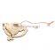 New Arrival Wood Cut Happy Easter Rabbit Wooden Tag Embellishment with String