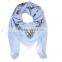 hot sale square headscarf pure cotton embroidery shawl scarf muslim hijab scarf for women