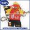 Custom 3d soft silicone rubber pvc promotional keychain