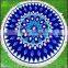 Printed round beach towel in china with tassels round turkish towel