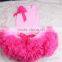 Yawoo Supplier China Wholesale FLuffy Skirt Chiffon Pettiskirts Tutu Suit Sleeveless Top Cheap Baby GIrls