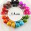 Candy Color Rainbow Double Side Two Ball Earrings Stud