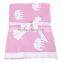 fancy prints knitting 100%cotton children blanket