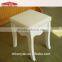 Factory Supply Modern Design White Fitting Room Stool