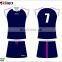 blank cheap team custom netball jersey with logo design