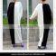 Black And White Muslim Women Contrasting Maxi Dress (16042701)