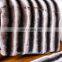 Chinchilla design rex rabbit fur throw