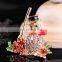 clothes decoration crystal rhinestone christmas snowman brooch