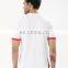 Mens 100% cotton crew neck plain blank double-layer short sleeves t shirt