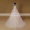 Elegant Sleeveless A-Line Lace Applique With Sequins Wedding Dress Chapel Tail