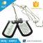 Custom cheap blank pet tag metal couple stamped gold plating military dog tags