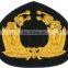 RAN Gold Bullion Embroidered badge, Navel Captain Cap Badge, Navy officer cap badge