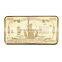 WR One Billion Gold Bar 24k 999.9 American Bill Note Fake Bars Quality Us Art Ornament with Plastic Case for Collection