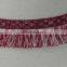 2017 fashion design national style tassel color mixture trim
