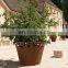 Perforated Corten Steel Planter Metal Ellipse Pots