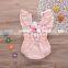 sleeveless baby girls floral pattern romper newest fashion baby clothes